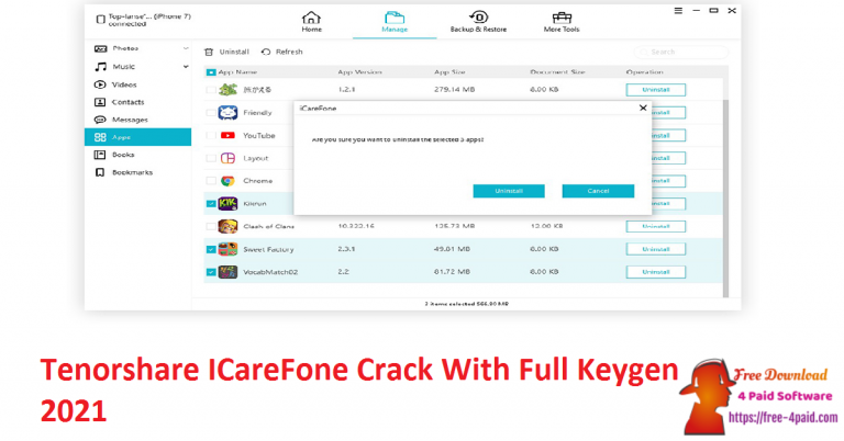 serial key icarefone