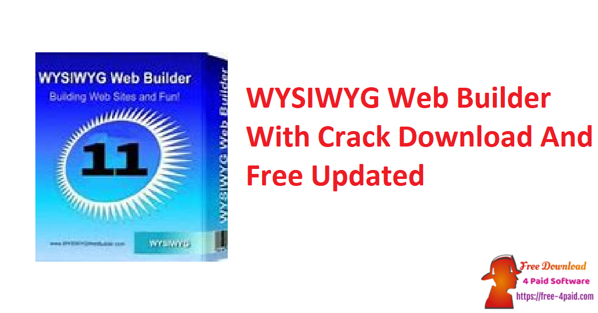 WYSIWYG Web Builder With Crack Download And Free Updated