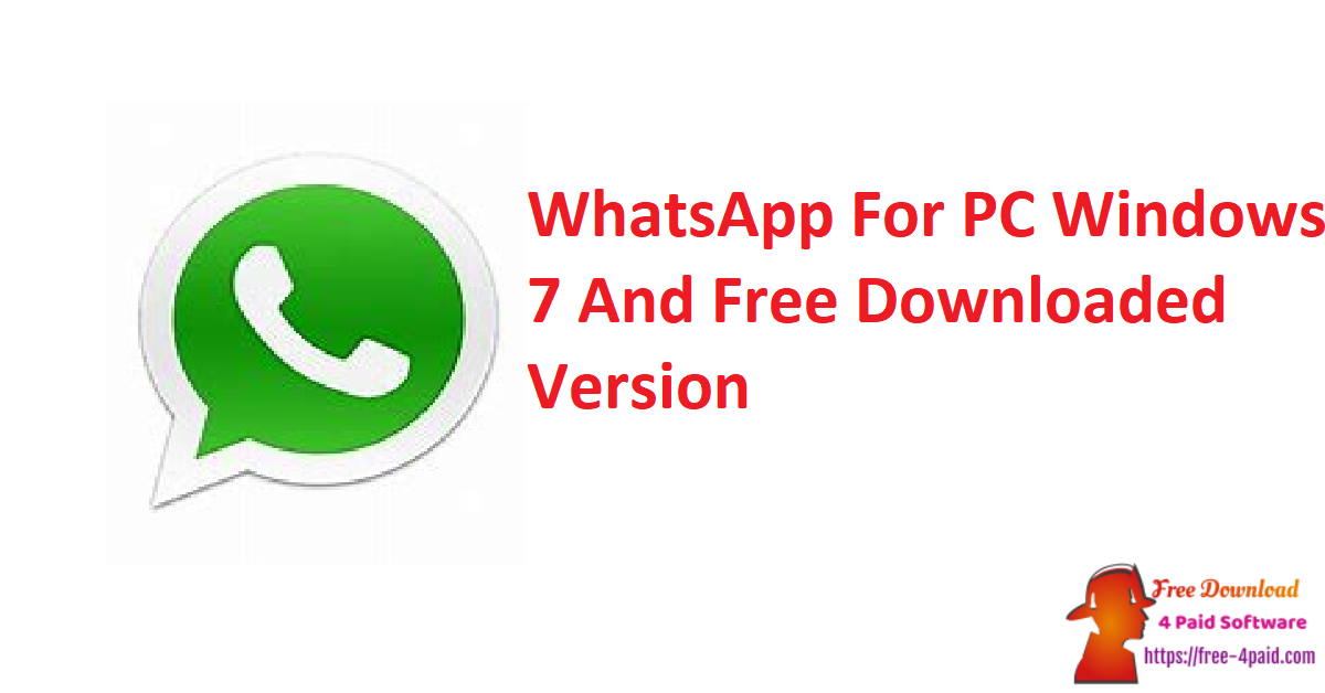 whatsapp for pc windows 7