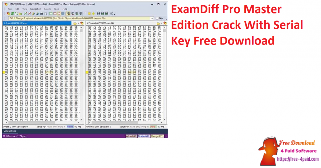 ExamDiff Pro Master Edition Crack With Serial Key Free Download 