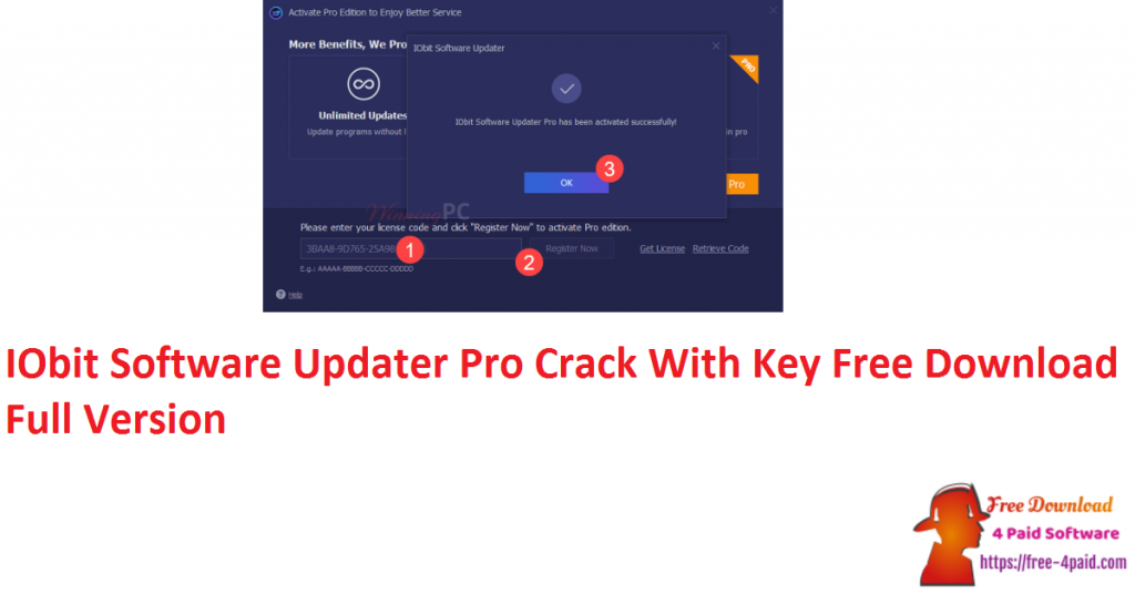 IObit Software Updater Pro Crack With Key Free Download Full Version