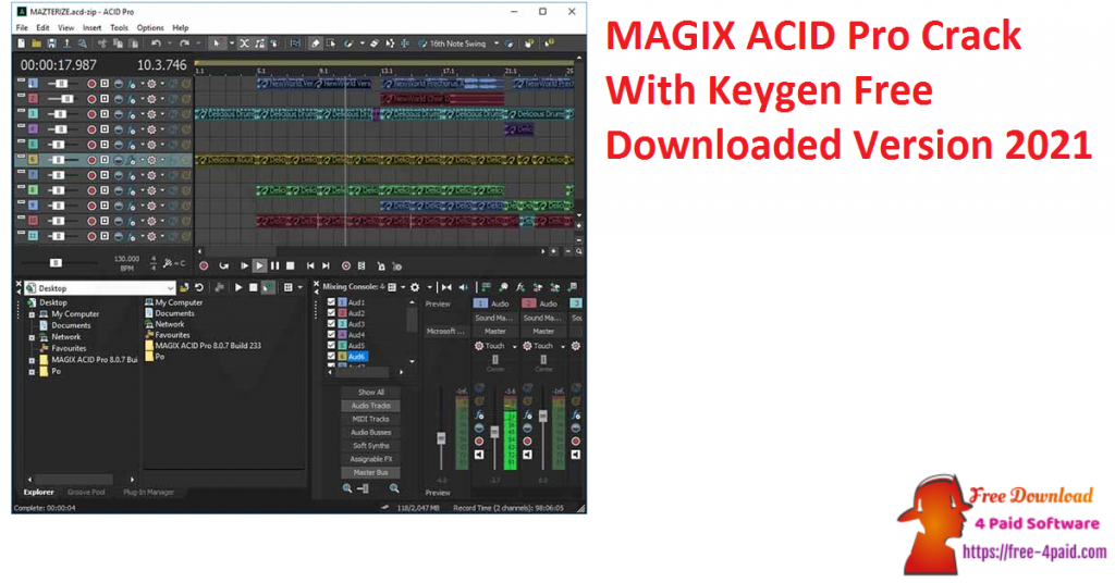 MAGIX ACID Pro Crack With Keygen Free Downloaded Version 2021