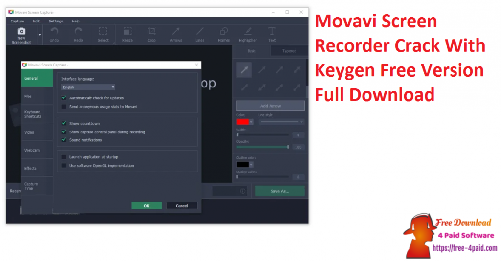 Movavi Screen Recorder Crack With Keygen Free Version Full Download 