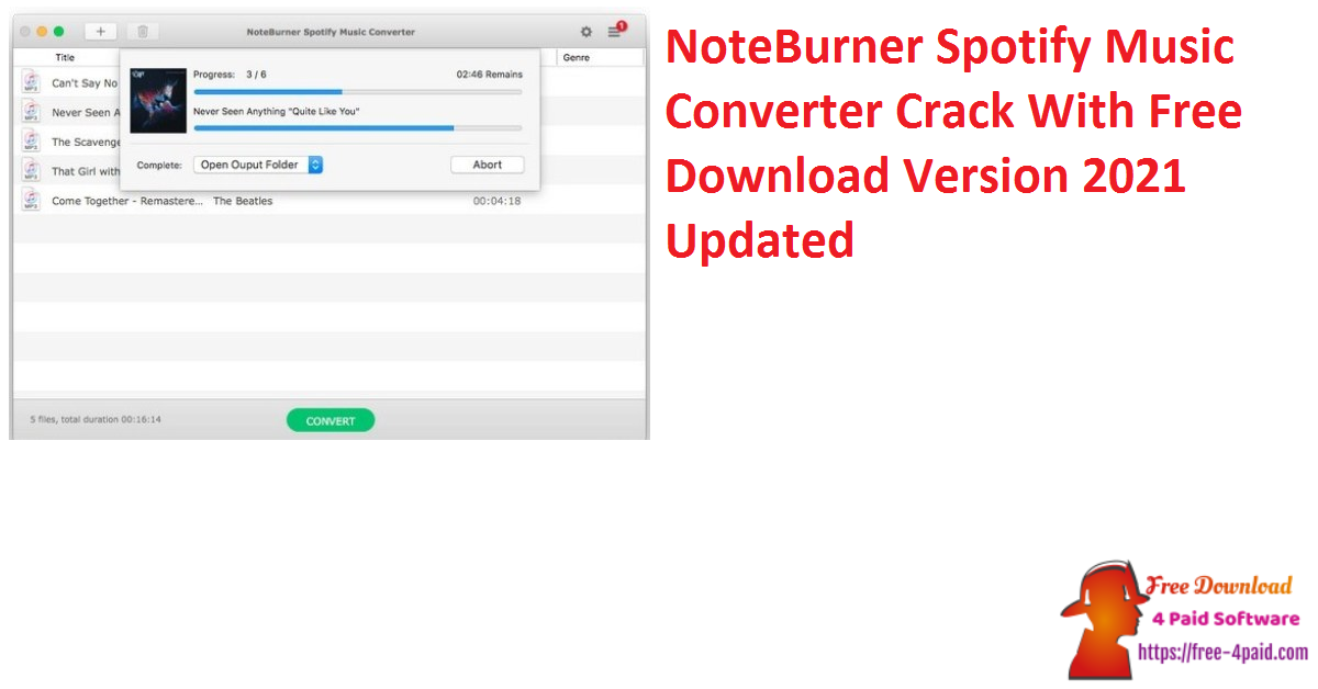 noteburner spotify music converter key