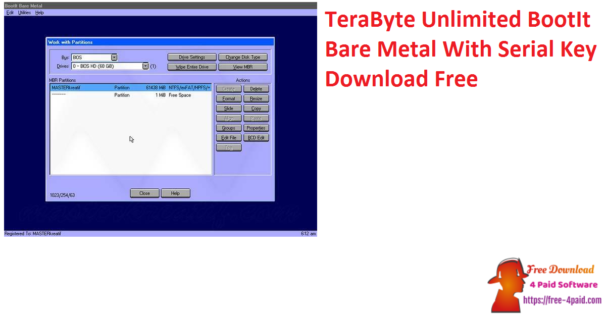 TeraByte Unlimited BootIt Bare Metal With Serial Key Download Free