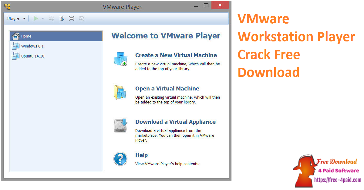 VMware Workstation Player Crack Free Download