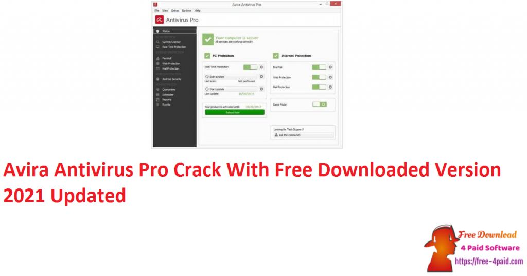Avira Antivirus Pro Crack With Free Downloaded Version 2021 Updated