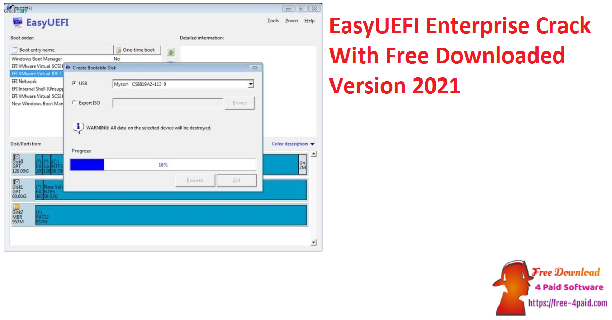 free instals EasyUEFI Enterprise 5.0.1