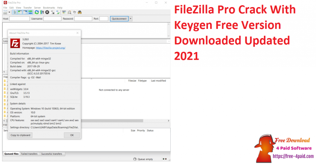 FileZilla Pro Crack With Keygen Free Version Downloaded Updated 2021