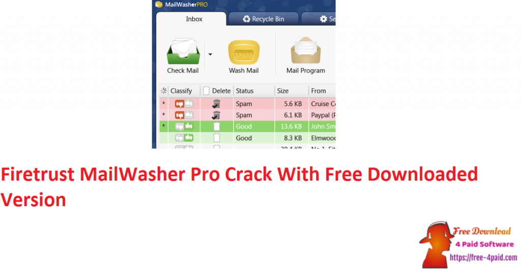 Firetrust MailWasher Pro Crack With Free Downloaded Version