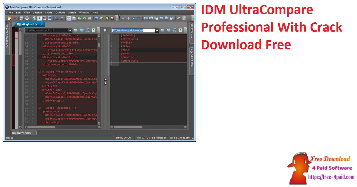 IDM UltraCompare Professional With Crack Download Free