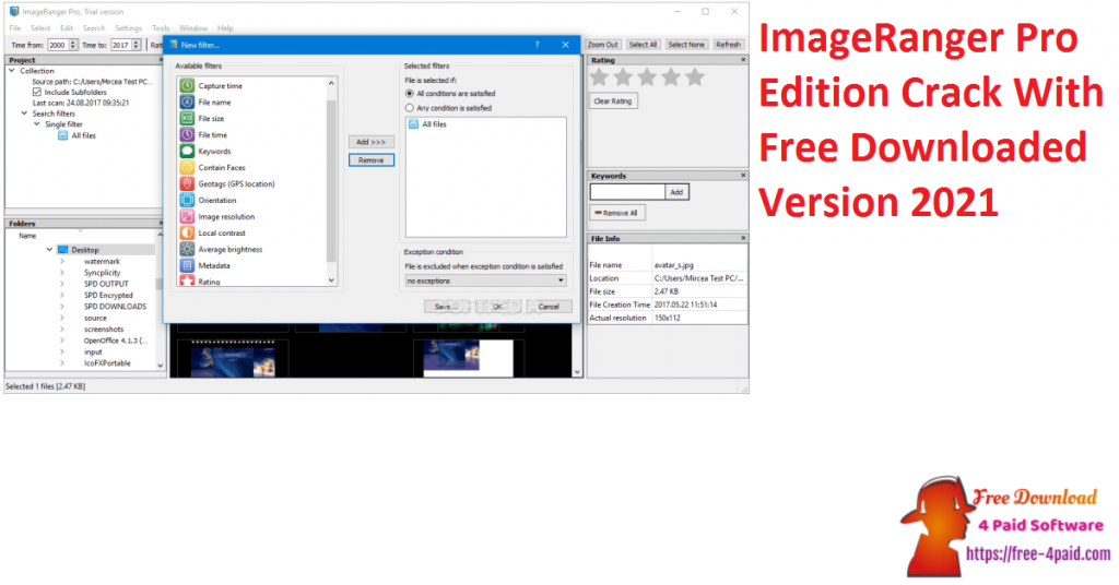 ImageRanger Pro Edition Crack With Free Downloaded Version 2021