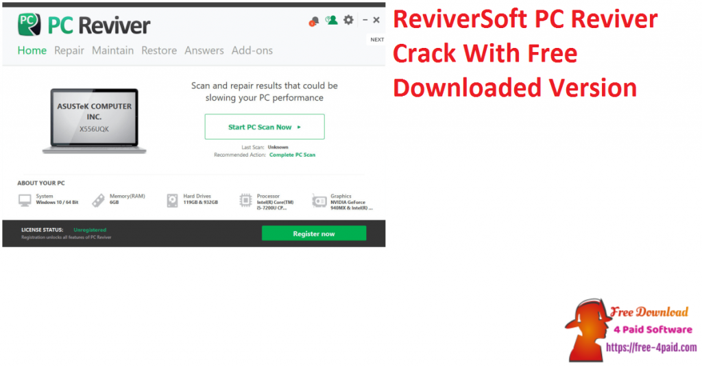 ReviverSoft PC Reviver Crack With Free Downloaded Version