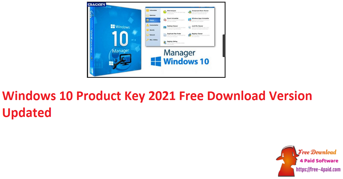 Windows 10 Product Key 2021 Free Download Version Updated