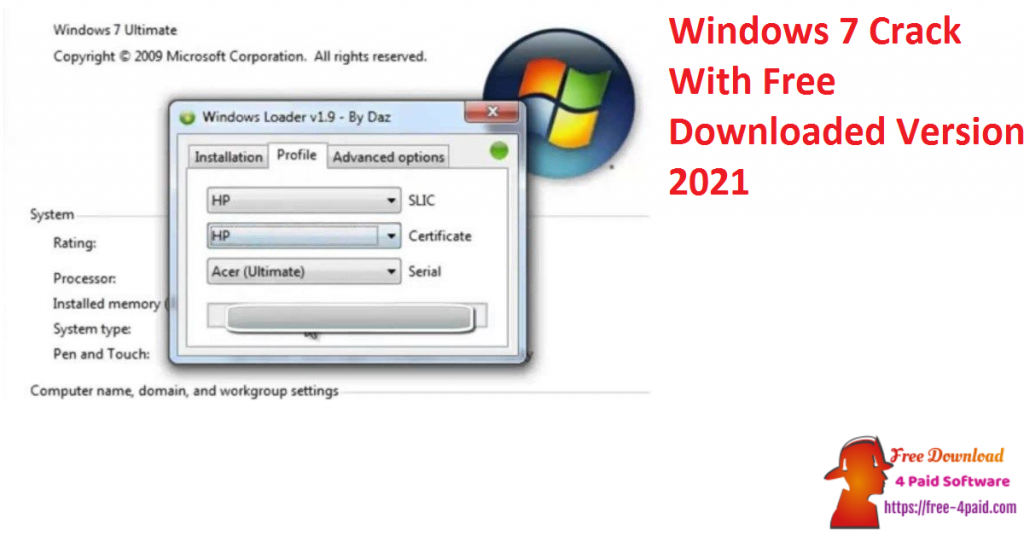 Windows 7 Crack With Free Downloaded Version 2021