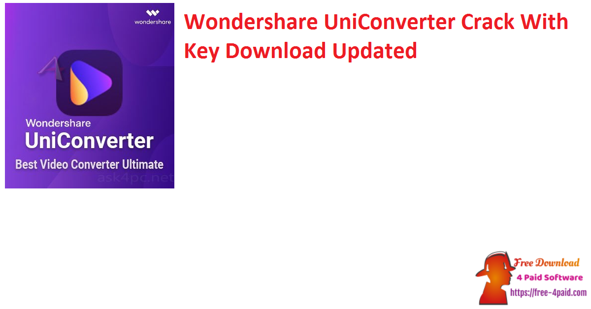 wondershare uniconverter key