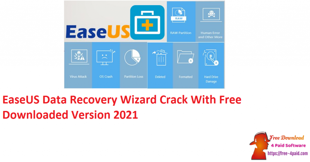 EaseUS Data Recovery Wizard Crack With Free Downloaded Version 2021