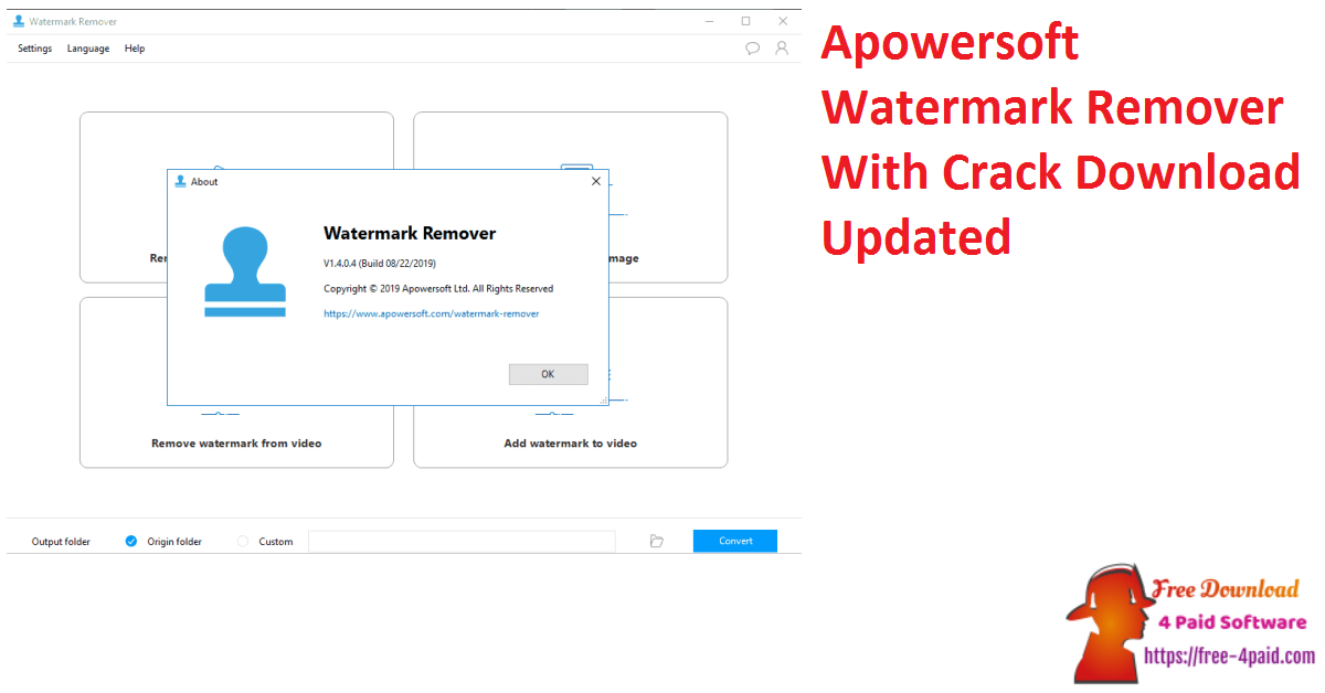 Apowersoft Watermark Remover 1.4.19.1 download the new version for apple