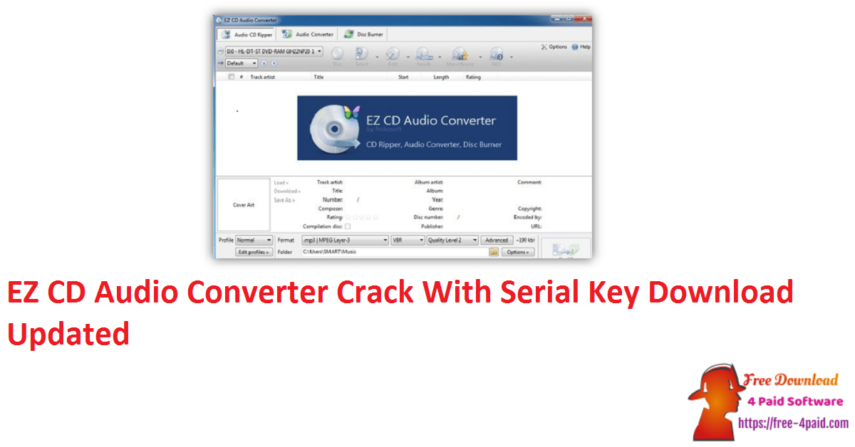 EZ CD Audio Converter Crack With Serial Key Download Updated
