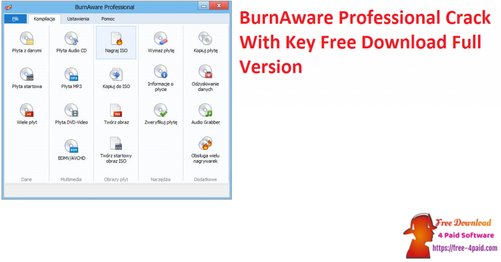 BurnAware Professional Crack With Key Free Download Full Version