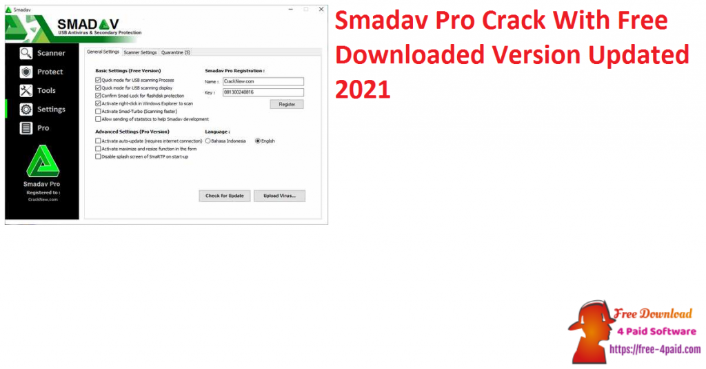 Smadav Pro Crack With Free Downloaded Version Updated 2021