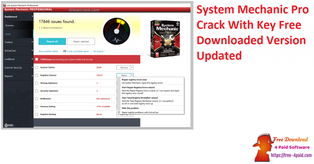 System Mechanic Pro Crack With Key Free Downloaded Version Updated