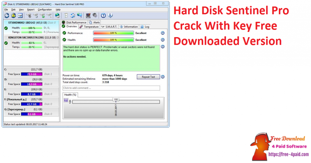 Hard Disk Sentinel Pro Crack With Key Free Downloaded Version