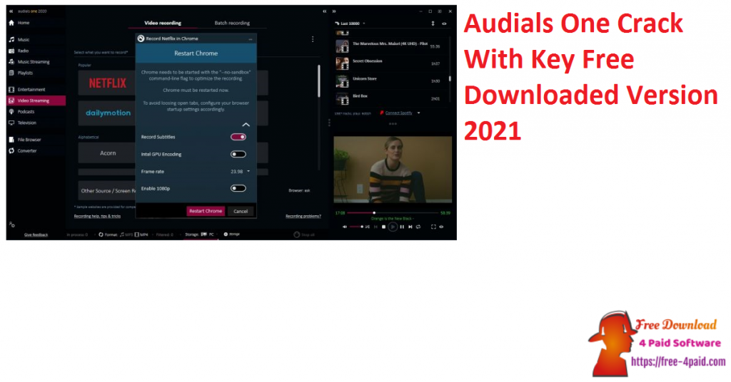 Audials One Crack With Key Free Downloaded Version 2021