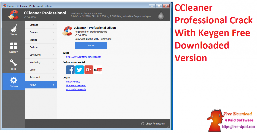 CCleaner Professional Crack With Keygen Free Downloaded Version
