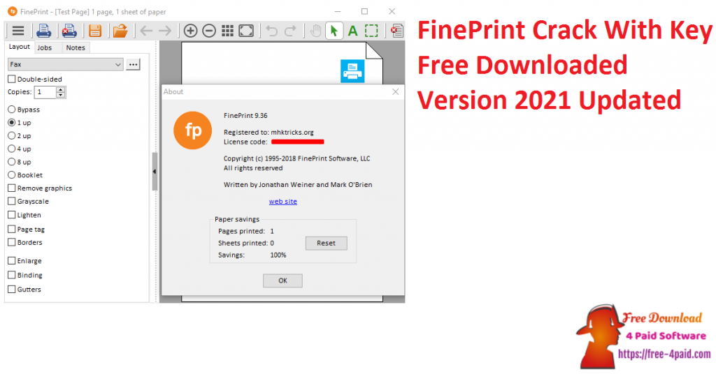 FinePrint Crack With Key Free Downloaded Version 2021 Updated