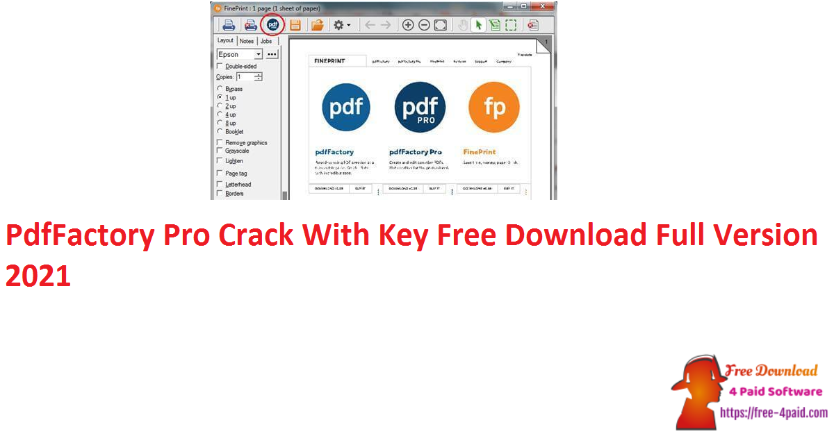 PdfFactory Pro 8.28 Crack + Serial Key Download 2023 Free Download 4 ...