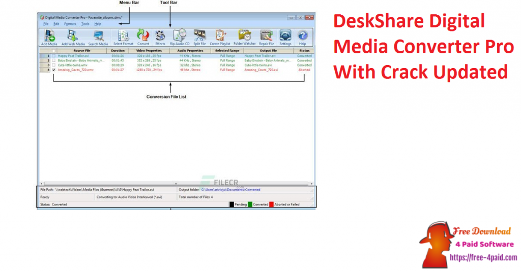 DeskShare Digital Media Converter Pro With Crack Updated