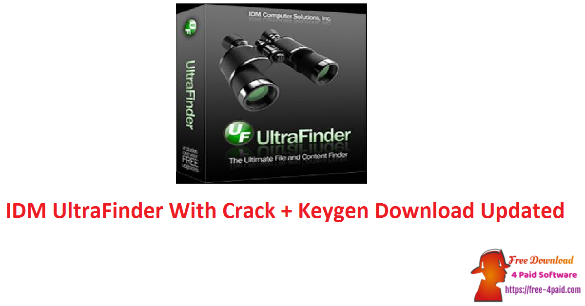 IDM UltraFinder With Crack + Keygen Download Updated