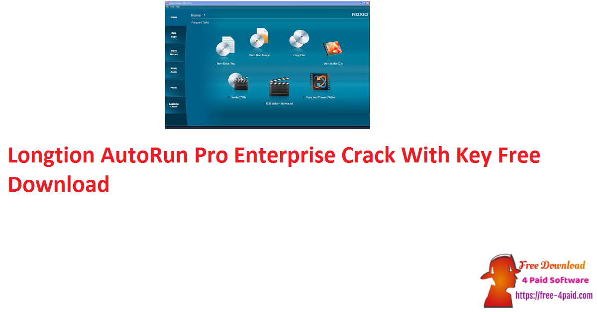 Longtion AutoRun Pro Enterprise Crack With Key Free Download