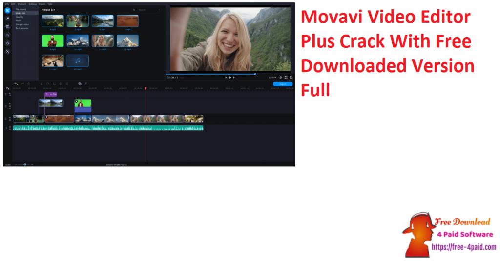 Movavi Video Editor Plus Crack With Free Downloaded Version Full