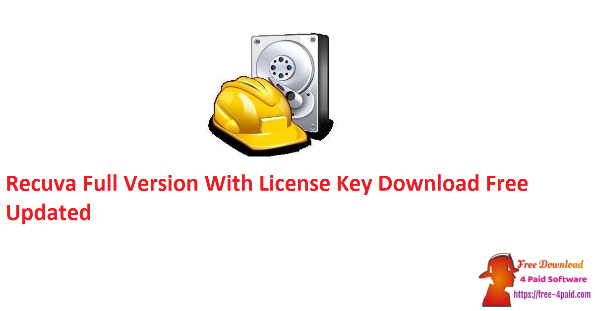 Recuva Full Version With License Key Download Free Updated