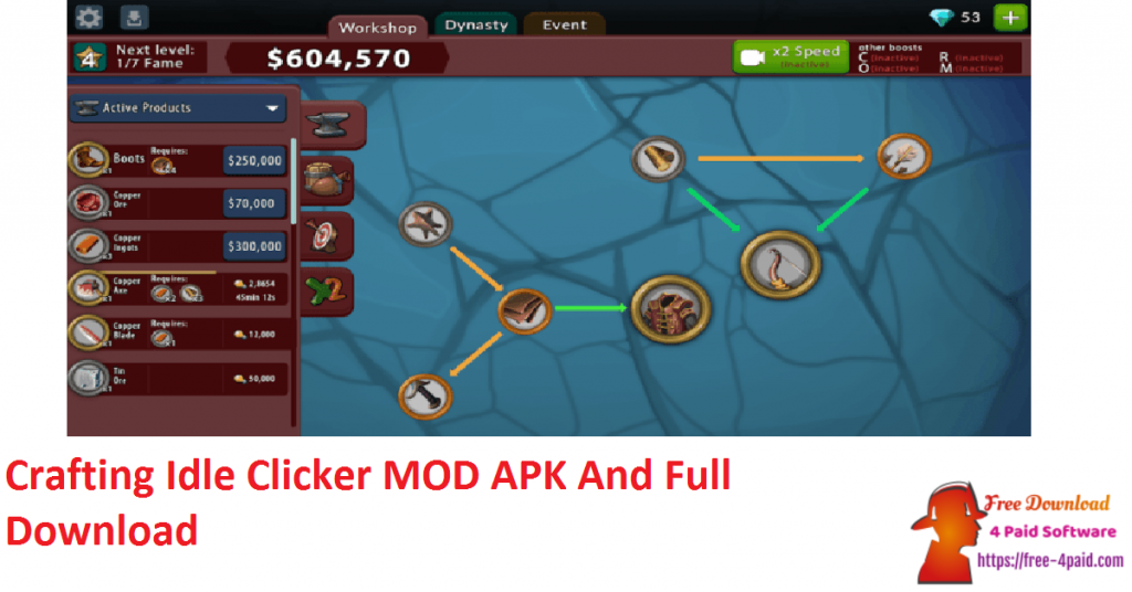 Crafting Idle Clicker MOD APK And Full Download