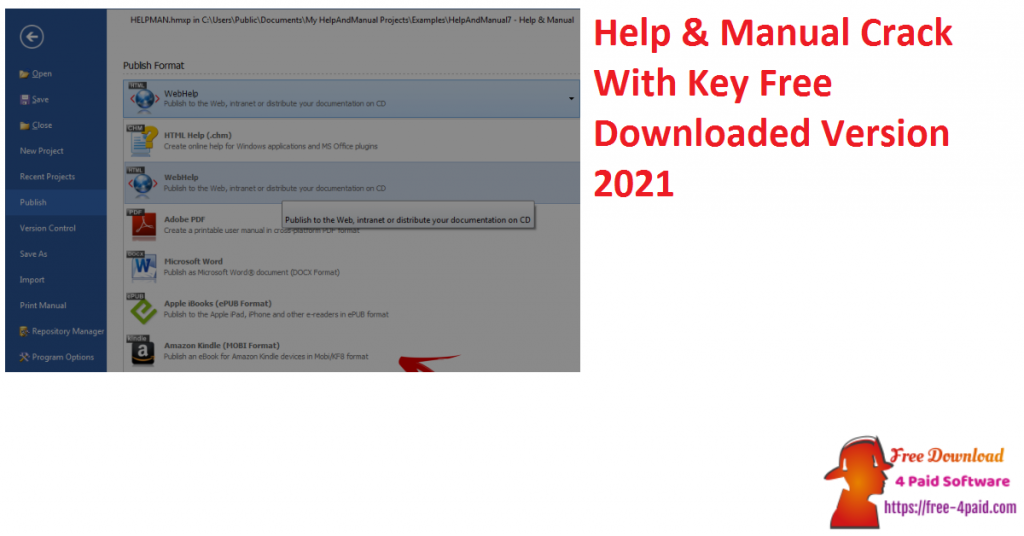 Help & Manual Crack With Key Free Downloaded Version 2021 