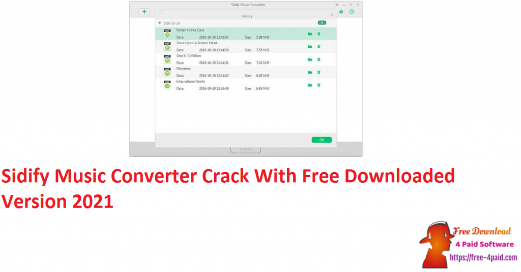 Sidify Music Converter Crack With Free Downloaded Version 2021