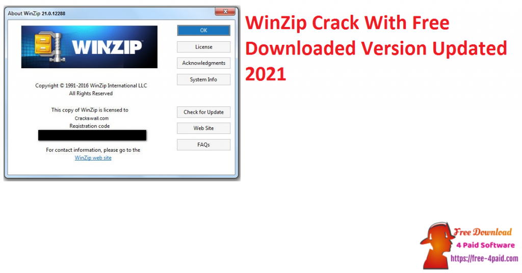 WinZip Crack With Free Downloaded Version Updated 2021