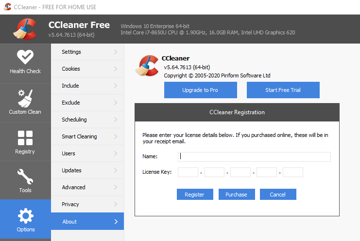 CCleaner professional