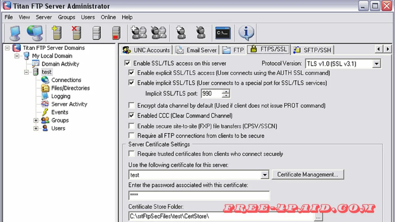 Titan FTP Server Enterprise